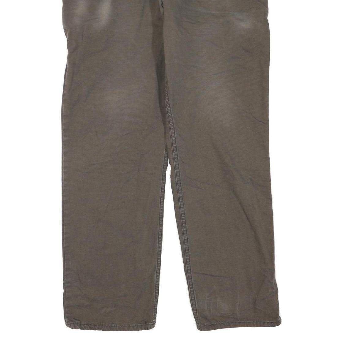 CARHARTT Mens Jeans Brown Regular Straight Denim Medium W36 L32 Relaxed Fit Zip