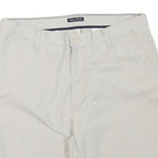 NAUTICA Mens Shorts White Casual XL W36 Classic Cotton Blend