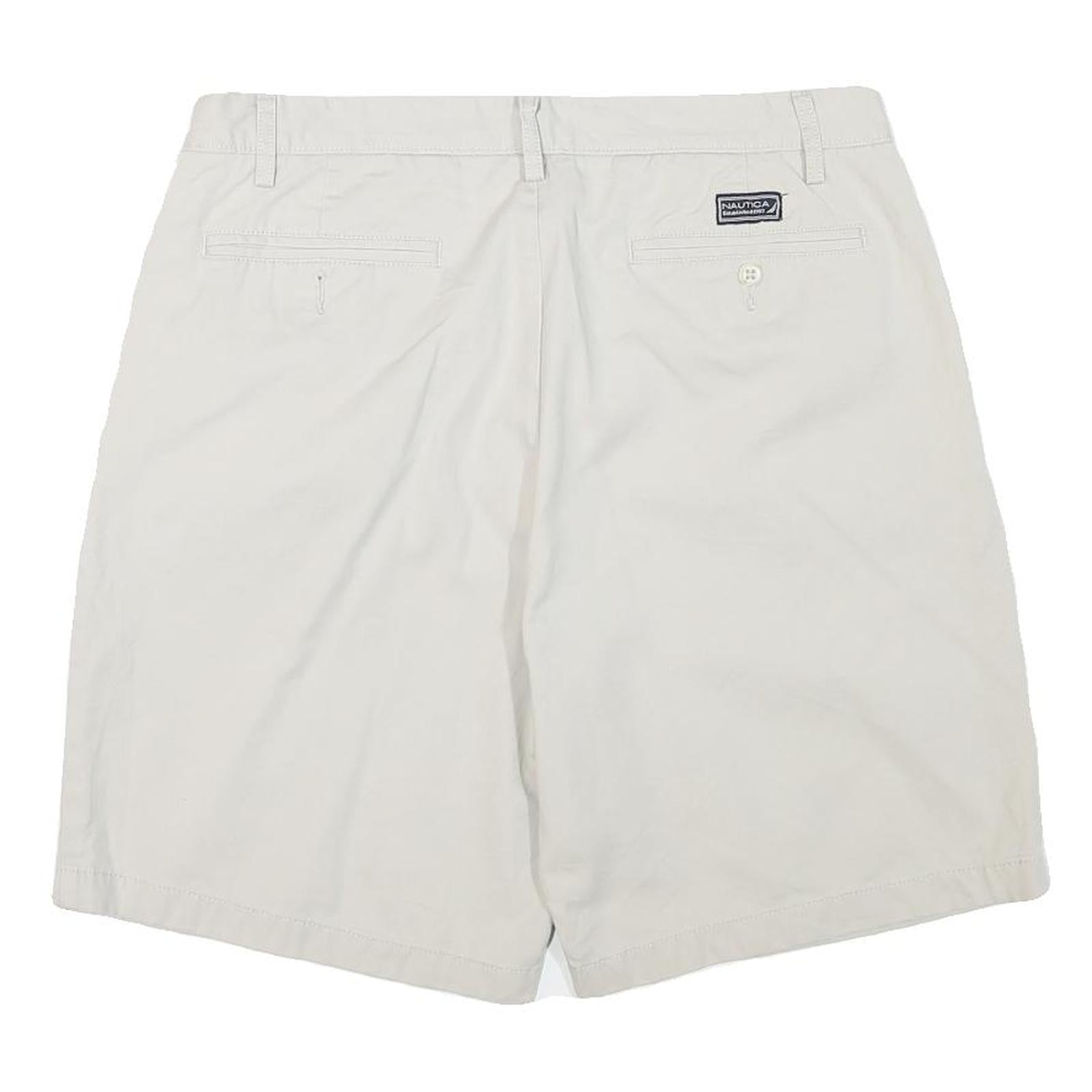 NAUTICA Mens Shorts White Casual XL W36 Classic Cotton Blend