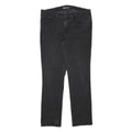 LEVI'S Womens Slim Black Denim Jeans W33 L29 Cotton Blend Zip Casual Fashion