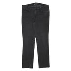 LEVI'S Womens Slim Black Denim Jeans W33 L29 Cotton Blend Zip Casual Fashion