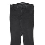 LEVI'S Womens Slim Black Denim Jeans W33 L29 Cotton Blend Zip Casual Fashion