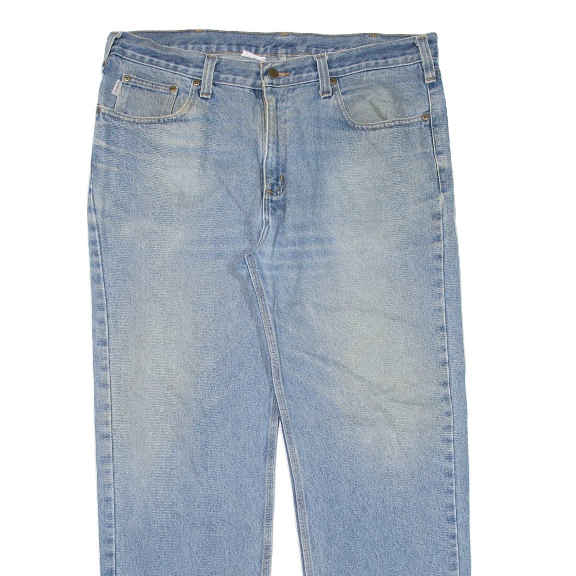 CARHARTT Workwear Mens Jeans Blue Relaxed Straight W38 L30