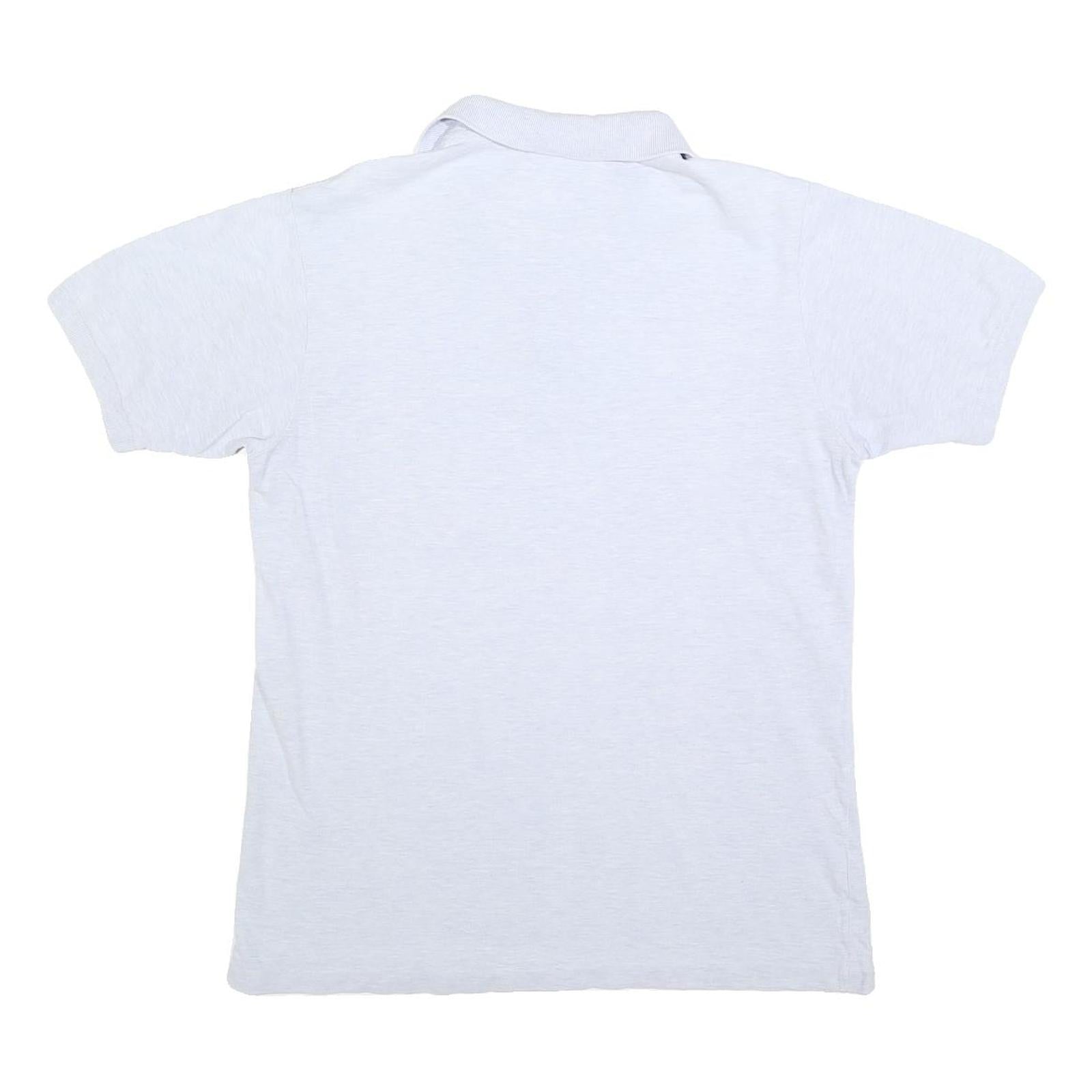 LACOSTE Mens White Short Sleeve Polo Shirt M Cotton Blend Casual Classic