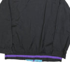 G-4000 Womens Black Pink Purple Zip Jacket L Polyester Plain Sporty Casual