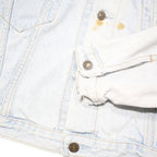 LEVI'S Womens Blue Denim Jacket L Cotton Blend Button Plain Lightweight Casual