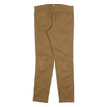 CARHARTT Mens Slim Fit Brown Cotton Blend Trousers W31 L32 Casual Workwear