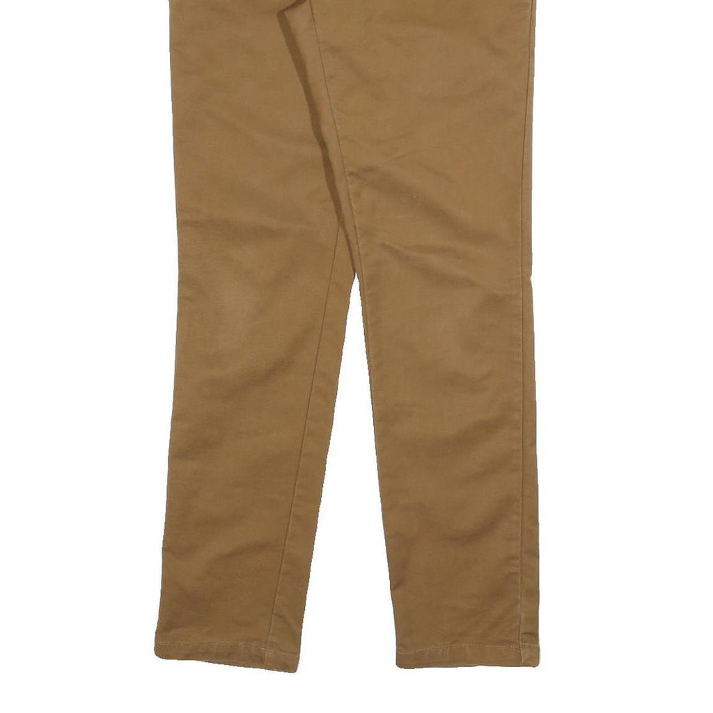 CARHARTT Mens Slim Fit Brown Cotton Blend Trousers W31 L32 Casual Workwear