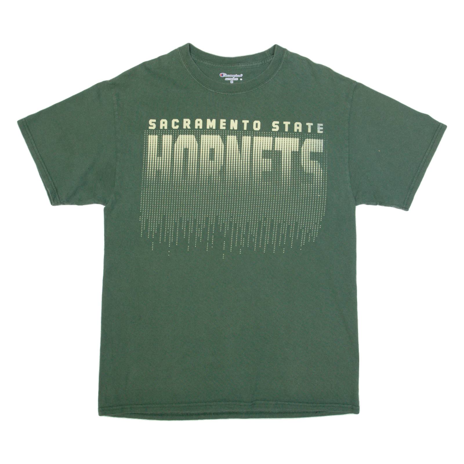 CHAMPION Sacramento State Hornets Mens T-Shirt Green USA M