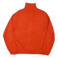 Mens Orange Sweatshirt Roll Neck S Plain Pullover Polyester Blend Casual Wear
