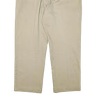 DICKIES Mens Regular Fit Beige Cotton Blend Trousers W38 L26 Zip Closure Classic