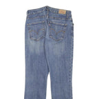 LEVI'S Womens Slim Blue Denim Medium Jeans W26 L27 Stretch Cotton Blend Zip