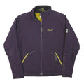 JACK WOLFSKIN Womens Purple & Yellow Outdoor Jacket M Polyester Blend Zip