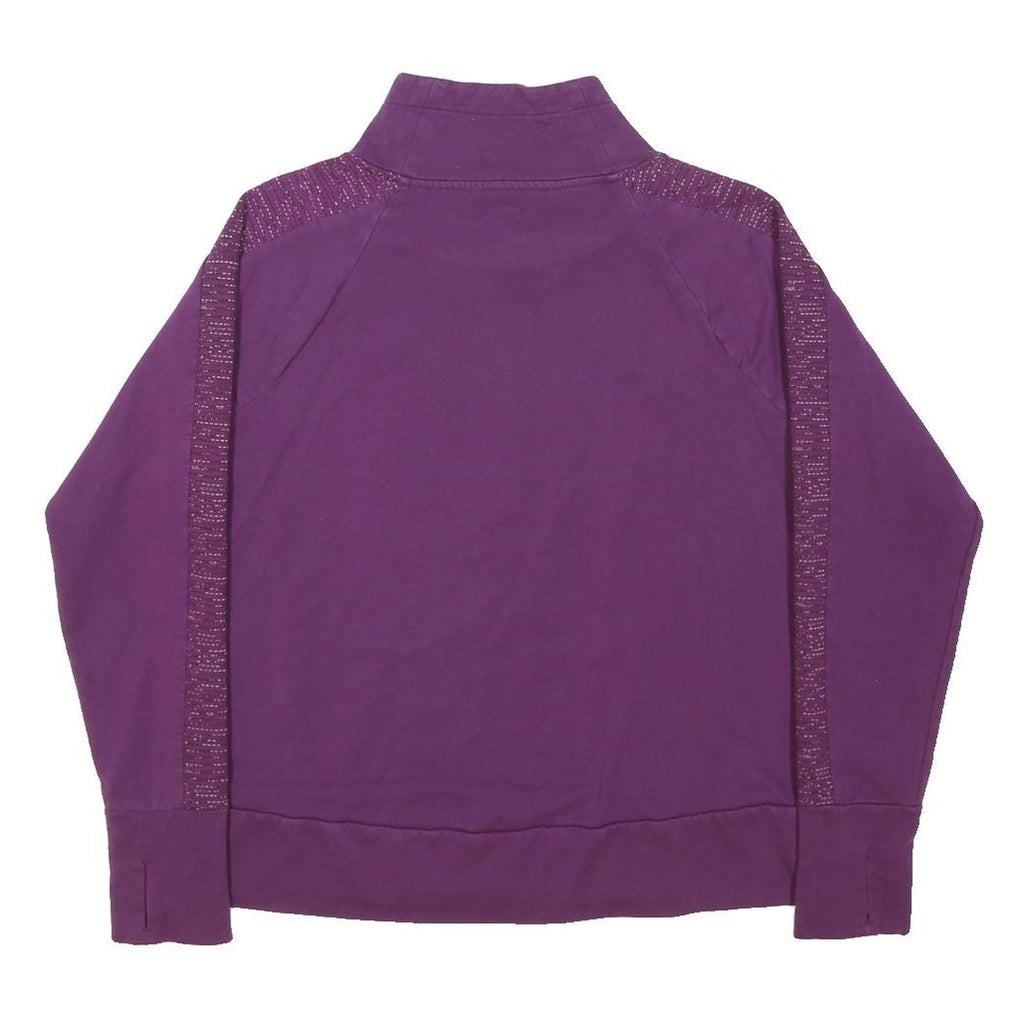 FILA Womens Purple Crew Neck L Cotton Blend Sweatshirt Pullover Casual Wear