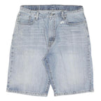 LEVI'S Mens Denim Shorts Blue L W34 Casual Cotton Classic Fit Distressed