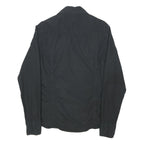 TRUE RELIGION Mens Black Shirt S Cotton Blend Button Front Casual