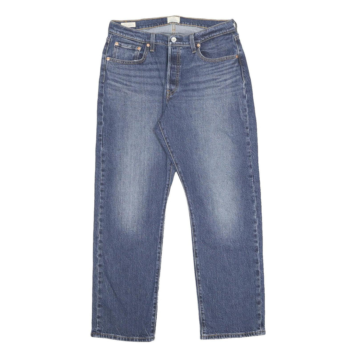 LEVI'S 501C Big E Womens Jeans Blue Regular Straight Denim Medium W32 L30