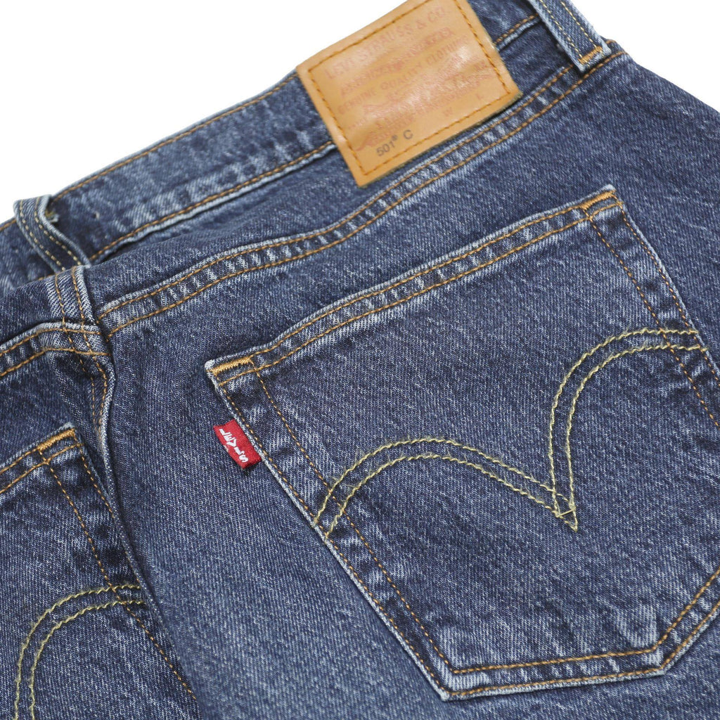 LEVI'S 501C Big E Womens Jeans Blue Regular Straight Denim Medium W32 L30