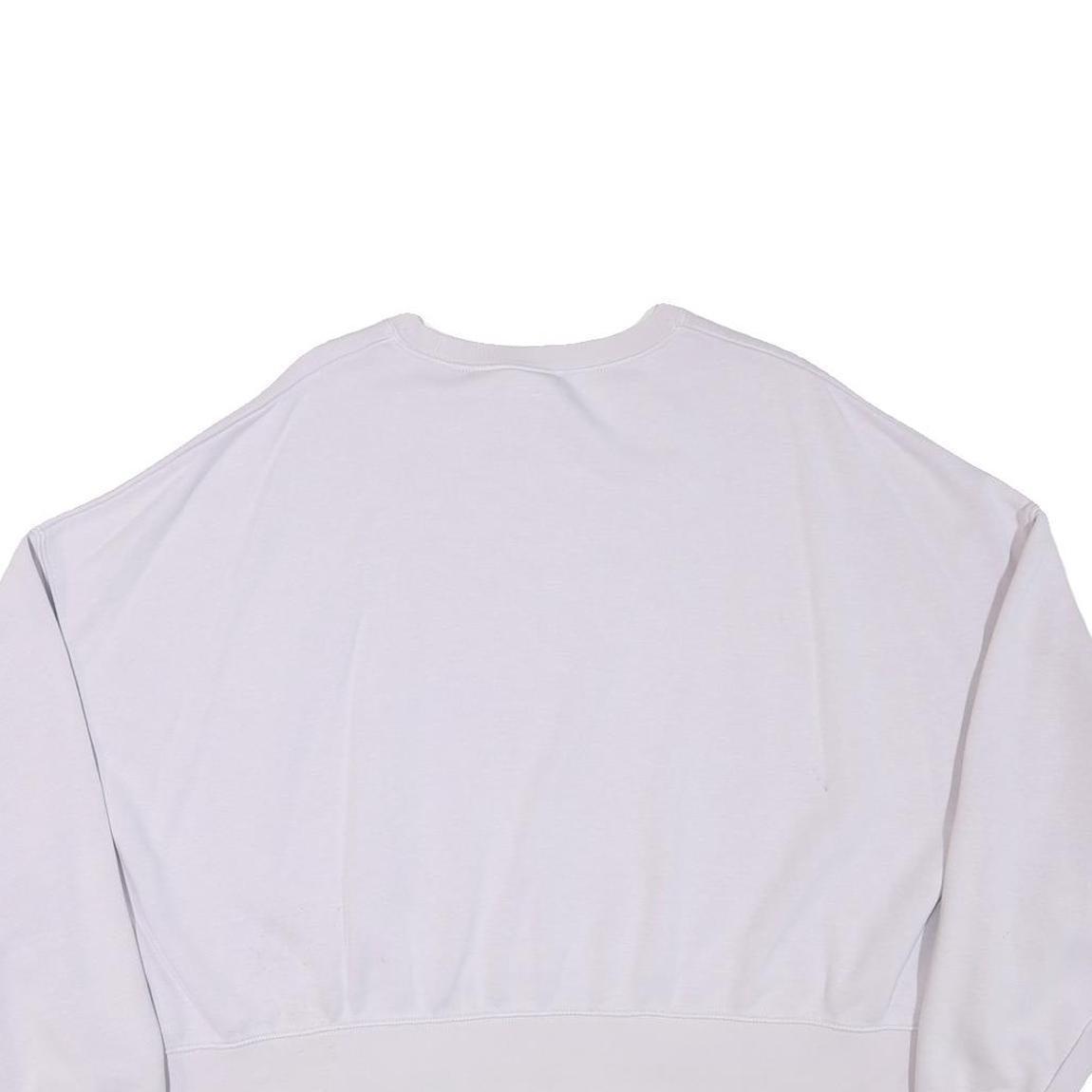 NIKE Womens Purple Crew Neck XL Cotton Blend Sweatshirt Cropped Casual