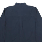 CHAPS Mens Blue Plain Shirt L Cotton Button Down Collar Long Sleeve Casual