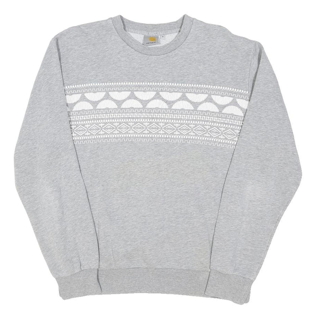 CARHARTT Mens Grey Sweater M Cotton Blend Crew Neck Pullover Casual