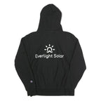 CHAMPION REVERSE WEAVE Mens Black Everlight Solar Hoodie M Cotton Blend Pullover