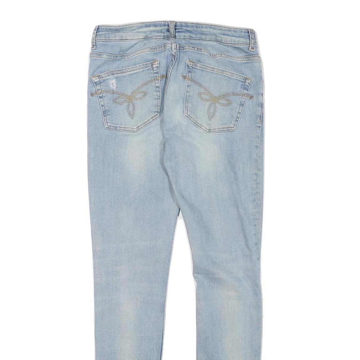 TED BAKER Womens Jeans Light Blue Slim Skinny Denim Stone Wash W28 L28 Stylish