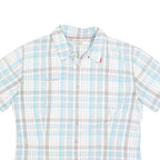 MAMMUT Womens Blue & Beige Checked Shirt L Cotton Blend Lightweight Casual