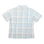 MAMMUT Womens Blue & Beige Checked Shirt L Cotton Blend Lightweight Casual