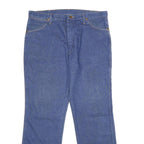 WRANGLER Mens Regular Fit Blue Denim Jeans W36 L30 Classic Zip Closure Comfort