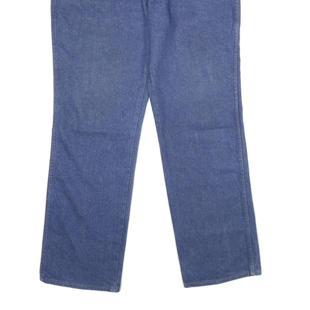 WRANGLER Mens Regular Fit Blue Denim Jeans W36 L30 Classic Zip Closure Comfort