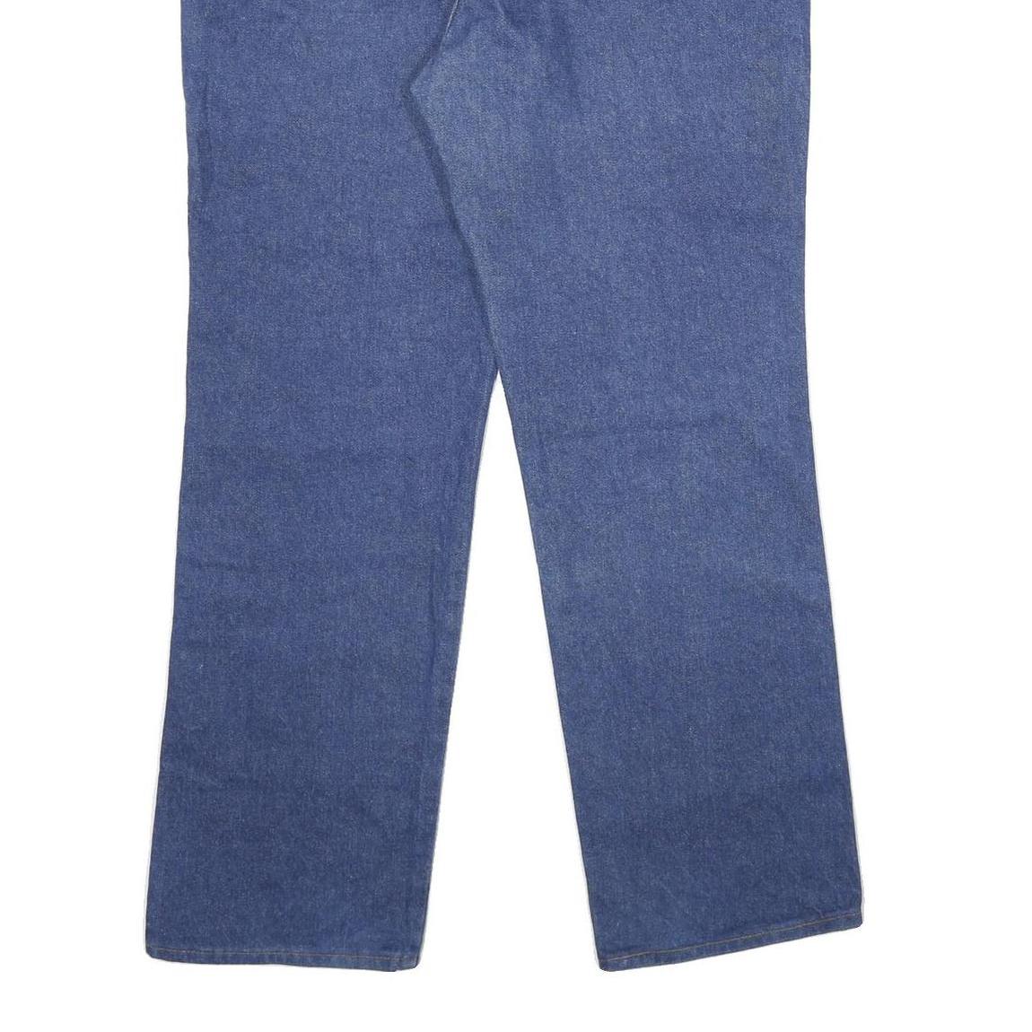 WRANGLER Mens Regular Fit Blue Denim Jeans W36 L30 Classic Zip Closure Comfort