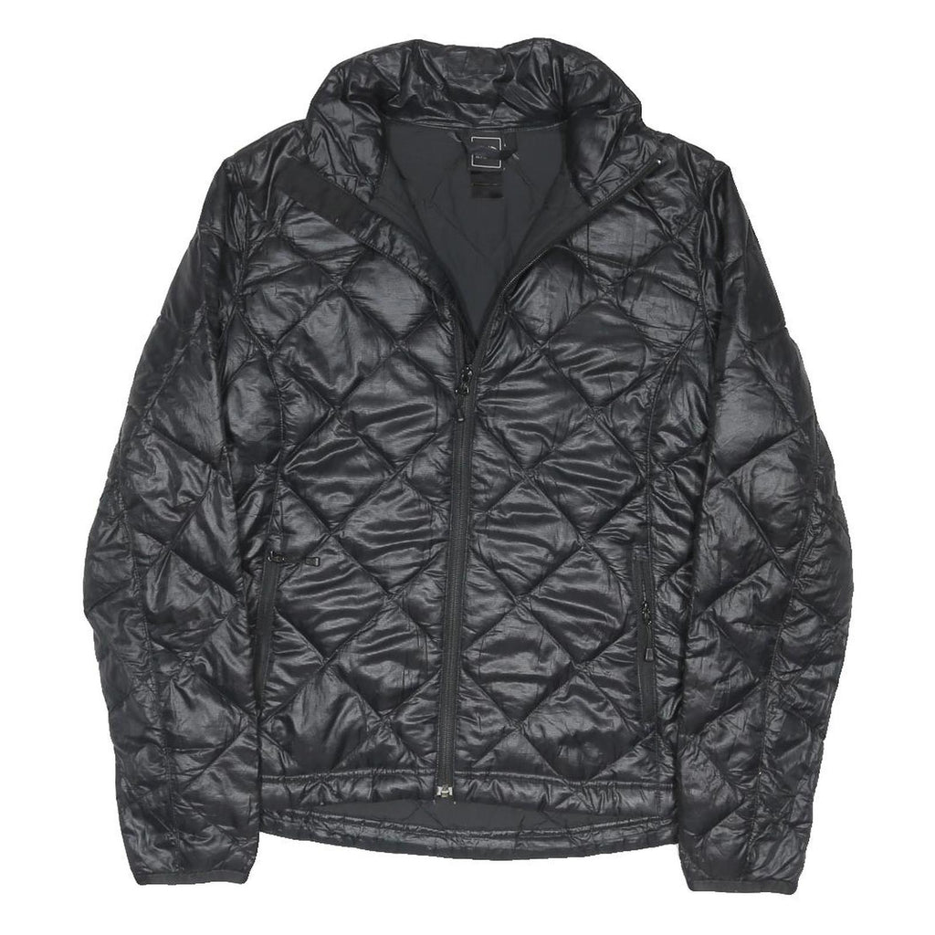THE NORTH FACE Womens Black Quilted Jacket L Polyester Blend Zip Outdoor Warm