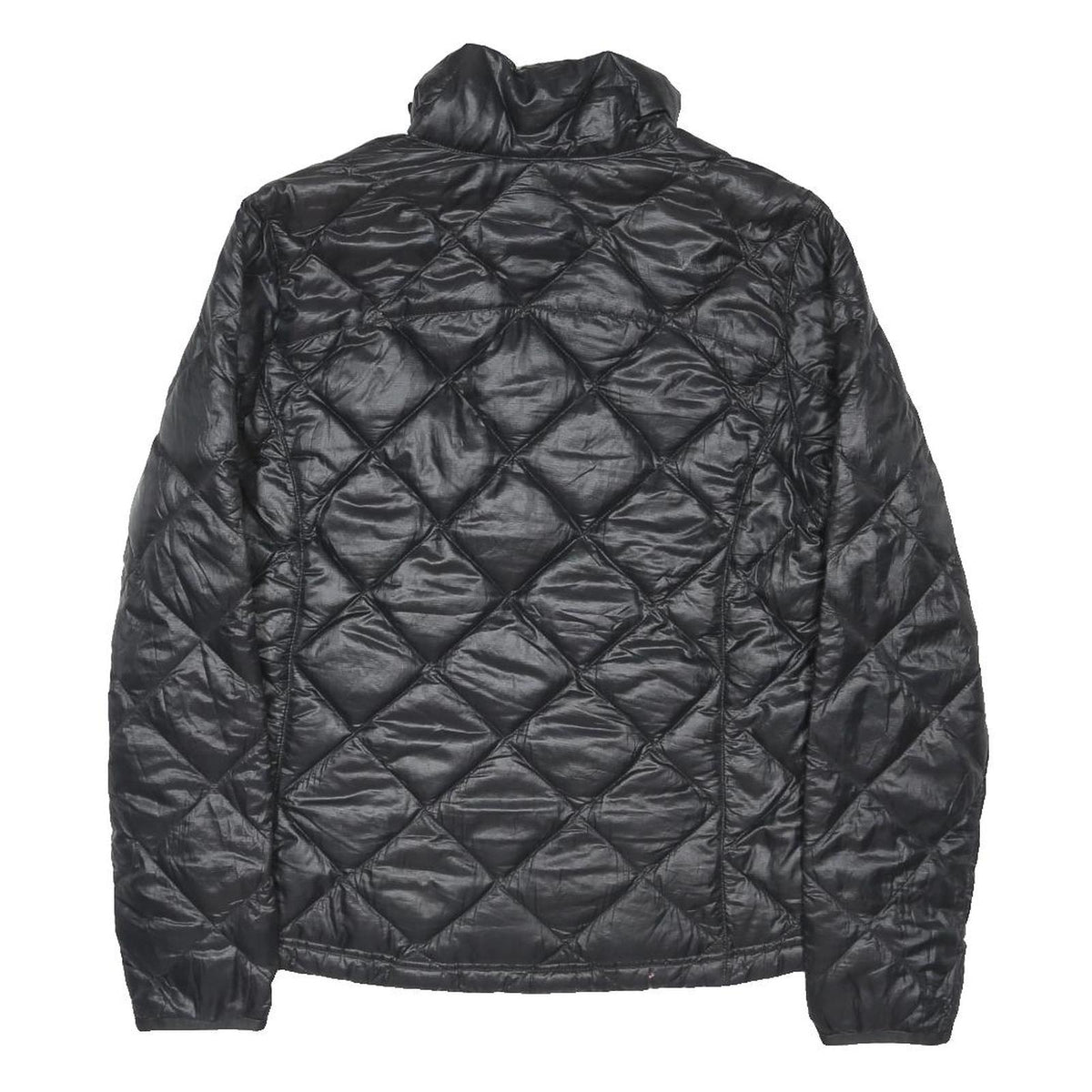 THE NORTH FACE Womens Black Quilted Jacket L Polyester Blend Zip Outdoor Warm