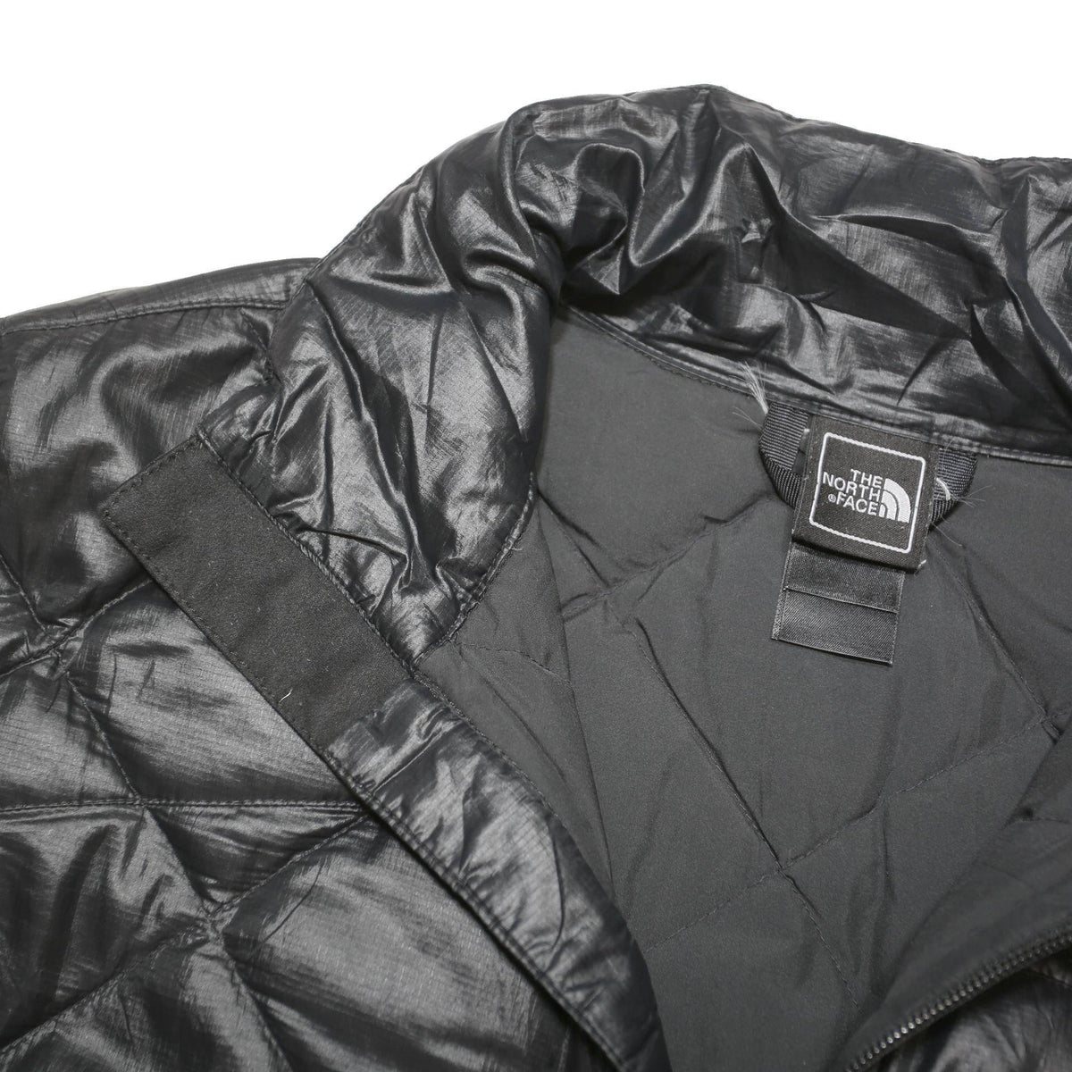 THE NORTH FACE Womens Black Quilted Jacket L Polyester Blend Zip Outdoor Warm