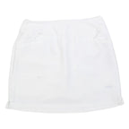 ADIDAS Womens White Short Polyester Blend Mini Skort Casual Sport Tennis Wear S