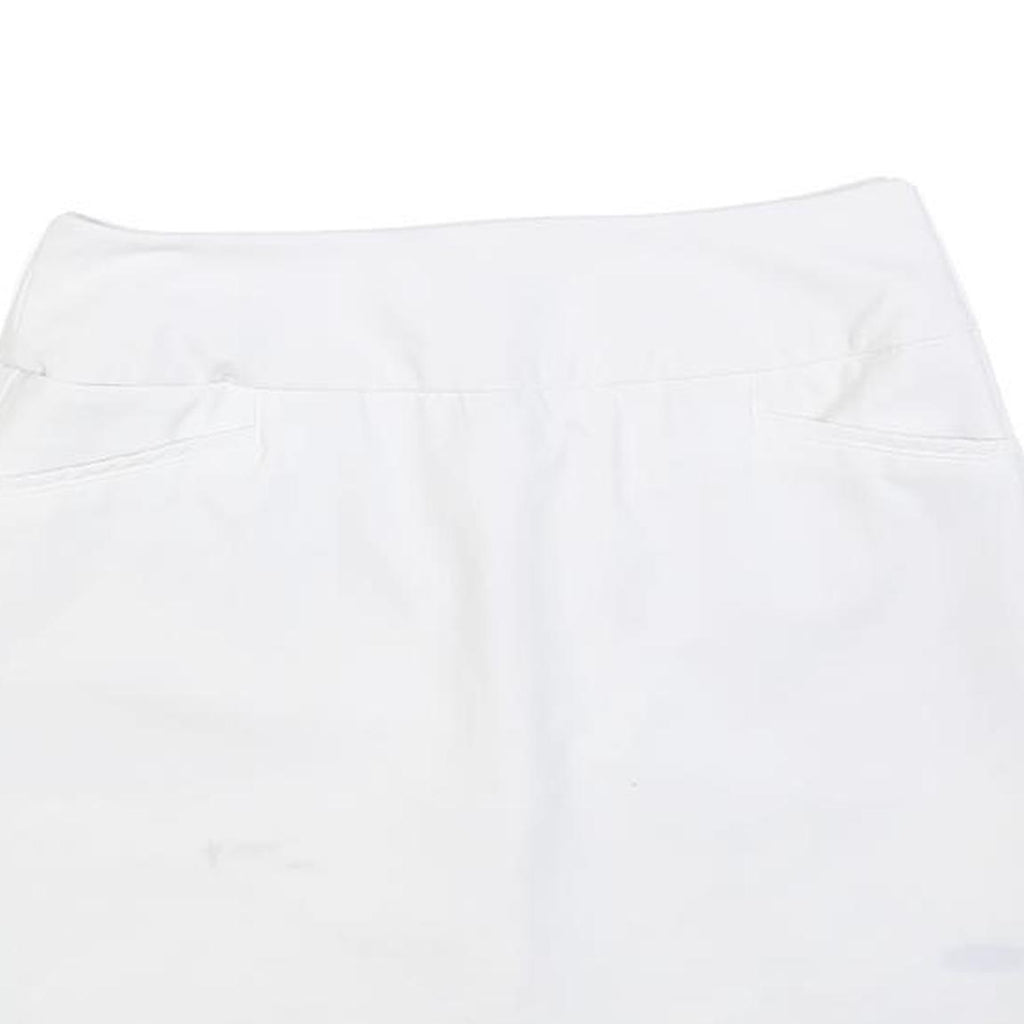 ADIDAS Womens White Short Polyester Blend Mini Skort Casual Sport Tennis Wear S