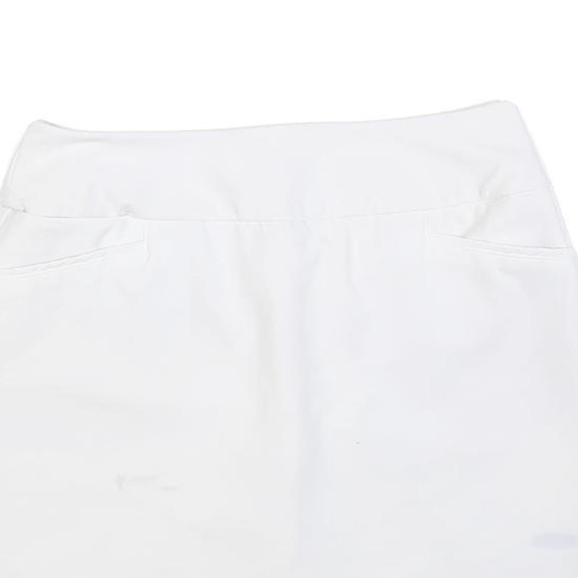 ADIDAS Womens White Short Polyester Blend Mini Skort Casual Sport Tennis Wear S