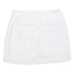 ADIDAS Womens White Short Polyester Blend Mini Skort Casual Sport Tennis Wear S