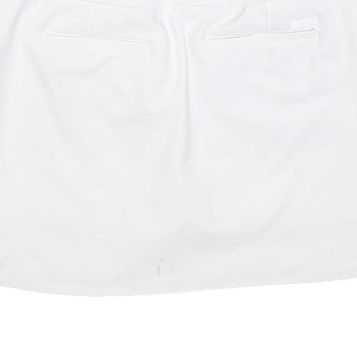ADIDAS Womens White Short Polyester Blend Mini Skort Casual Sport Tennis Wear S