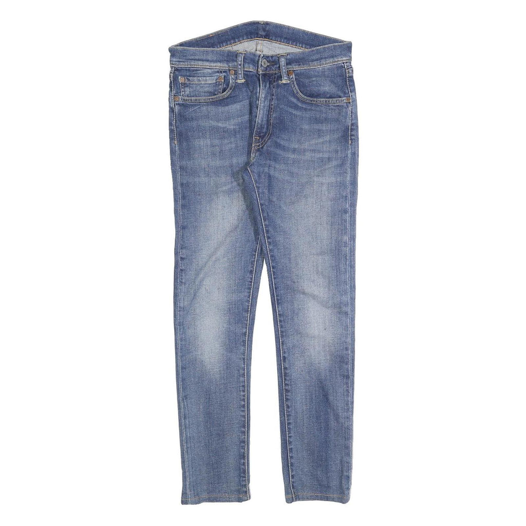 LEVI'S 519 Mens Slim Jeans Blue Denim Medium W31 L28 Zip Closure