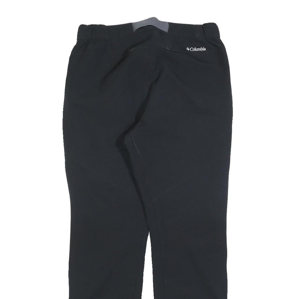 COLUMBIA Womens Cotton Blend Black Regular Zip Trousers W30 L30 Outdoor Hiking
