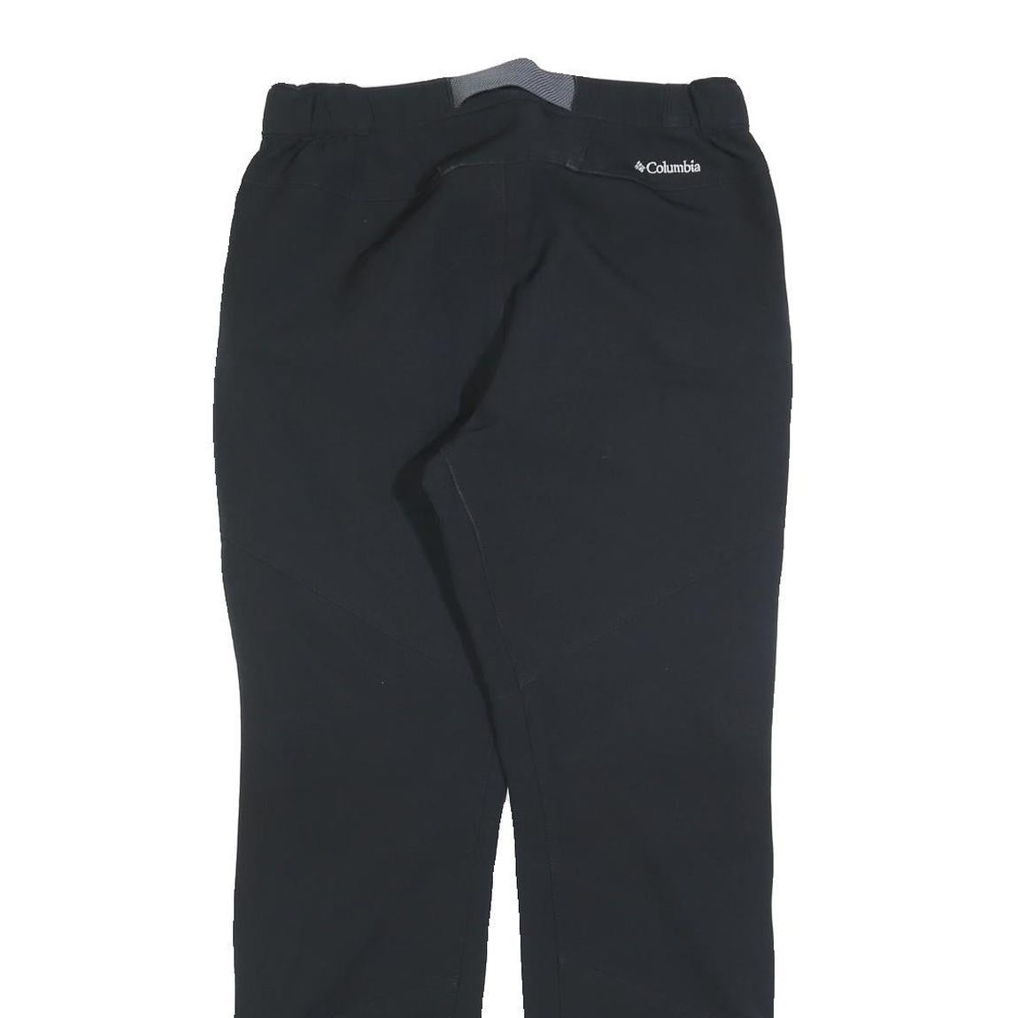 COLUMBIA Womens Cotton Blend Black Regular Zip Trousers W30 L30 Outdoor Hiking