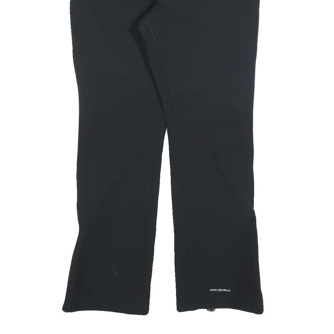 COLUMBIA Womens Cotton Blend Black Regular Zip Trousers W30 L30 Outdoor Hiking