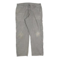 DICKIES Mens Relaxed Grey Cotton Blend Jeans W36 L30 Workwear Zip Closure