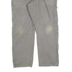 DICKIES Mens Relaxed Grey Cotton Blend Jeans W36 L30 Workwear Zip Closure