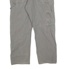 DICKIES Mens Relaxed Grey Cotton Blend Jeans W36 L30 Workwear Zip Closure