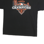 MAJESTIC Mens Black Giants XL Short Sleeve Crew Neck Graphic T-Shirt NL West