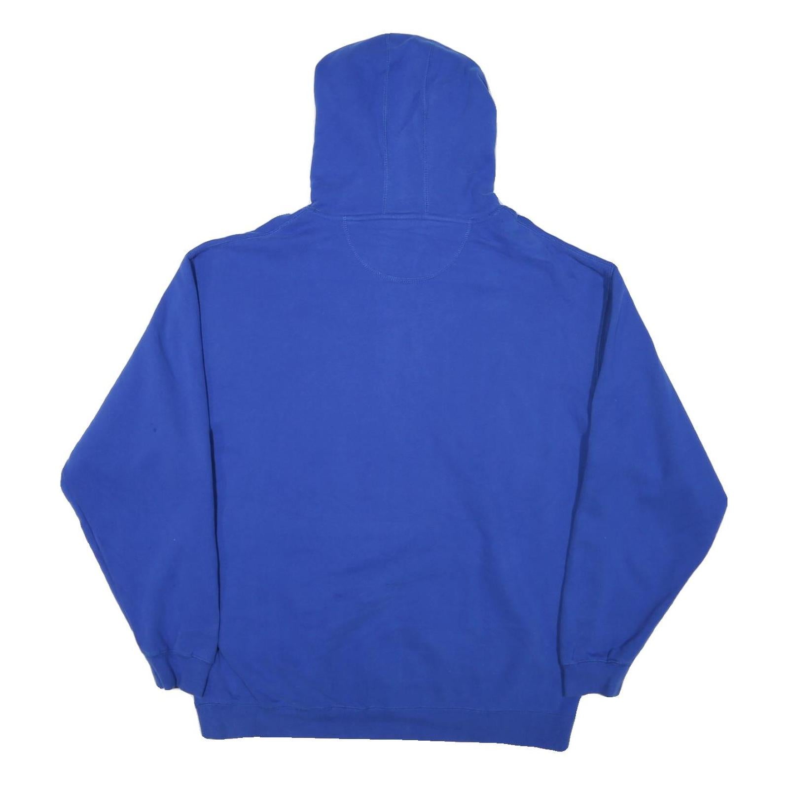 CAMPUS DRIVE Mens Blue Air Force Pullover Hoodie L Cotton Blend