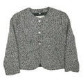NORUND LIFE Womens Grey Wool Blend Button Jacket M Classic Plain Stylish Warm